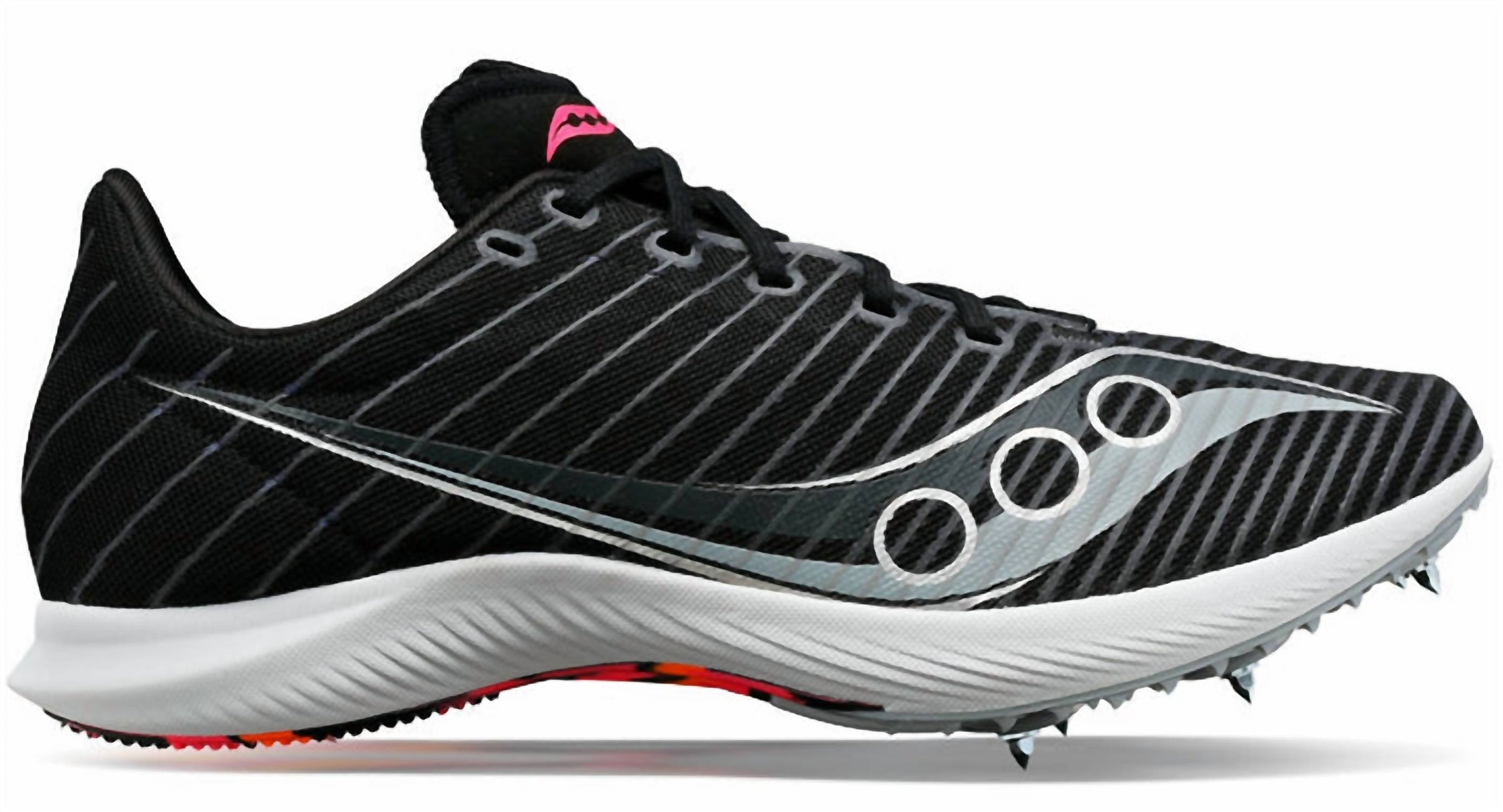 SAUCONY Women's Velocity Mp Track Spike Shoes in black vizi - women's shoe