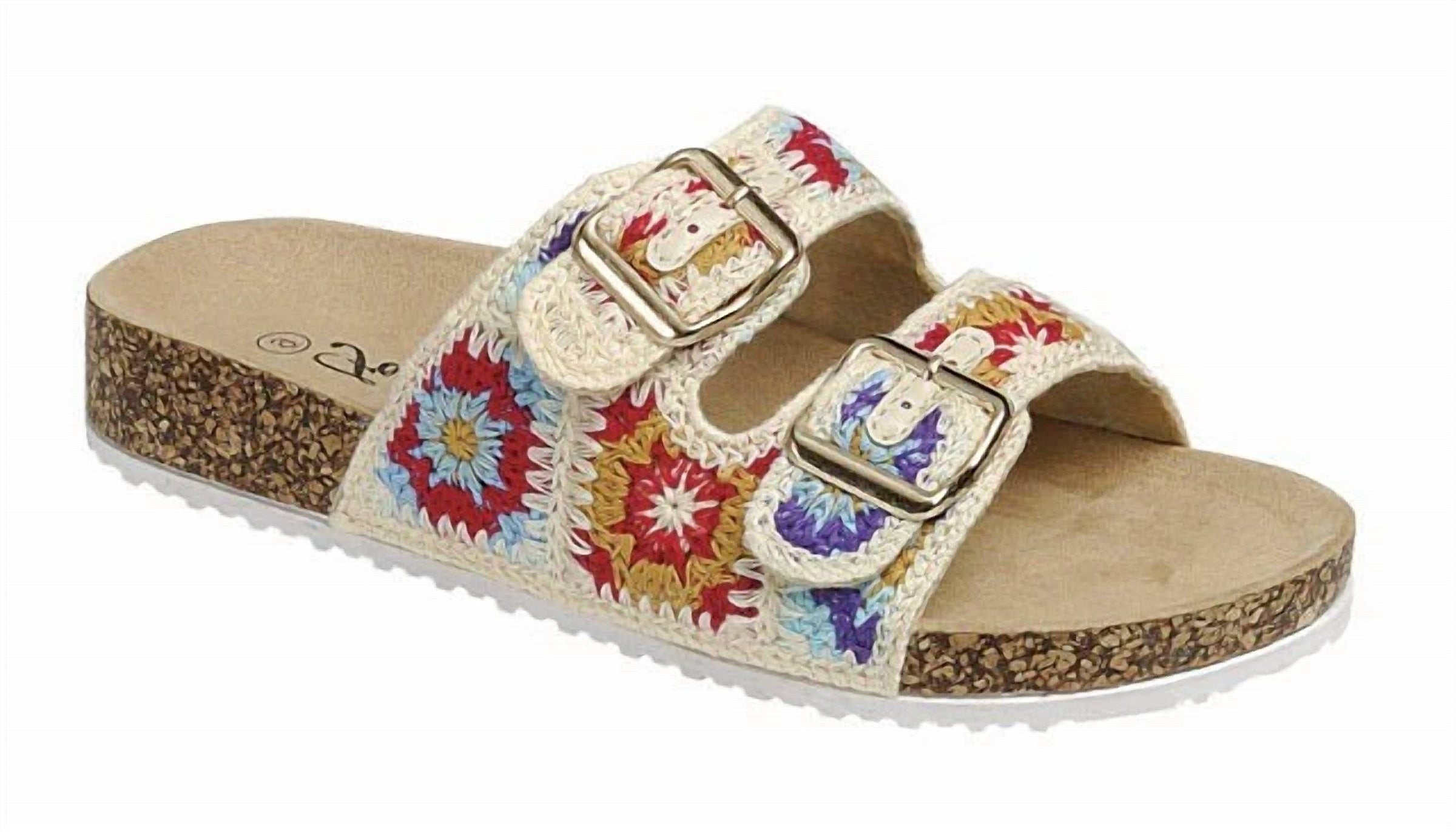 Forever Link - Women's Double Buckle Bacon Flat Sandals