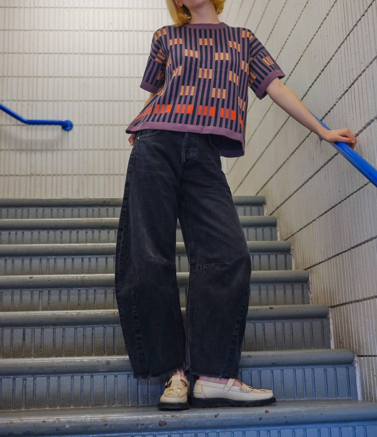 The Endery - Bauhaus Short Sleeve Sweater Tee