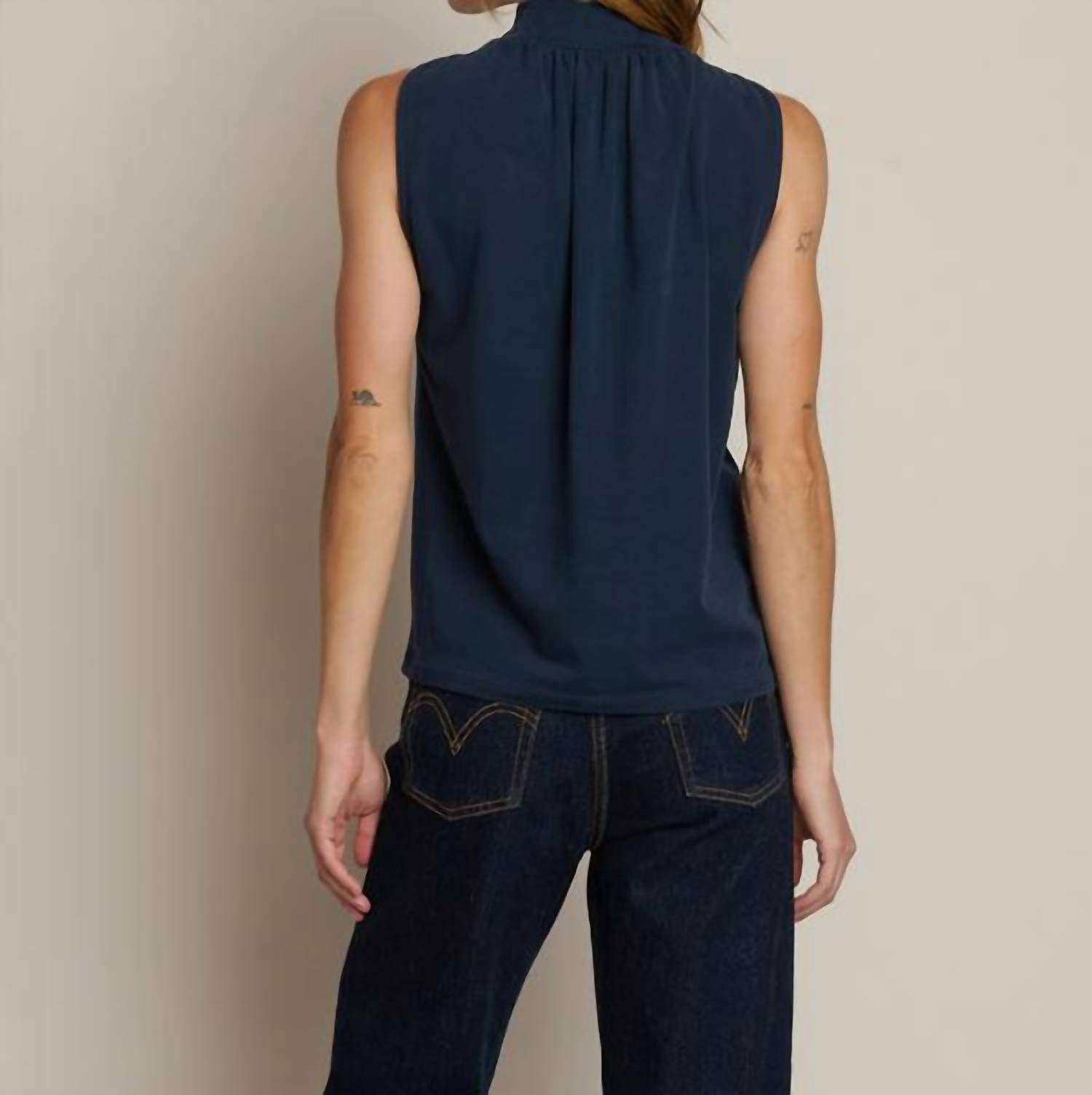 Nation LTD Randi Halter Tank in night sky - women's tank top - alternate view