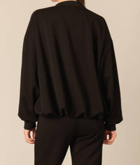 P.CILL Butter Modal Bomber Jacket in black - women's jacket - view 4