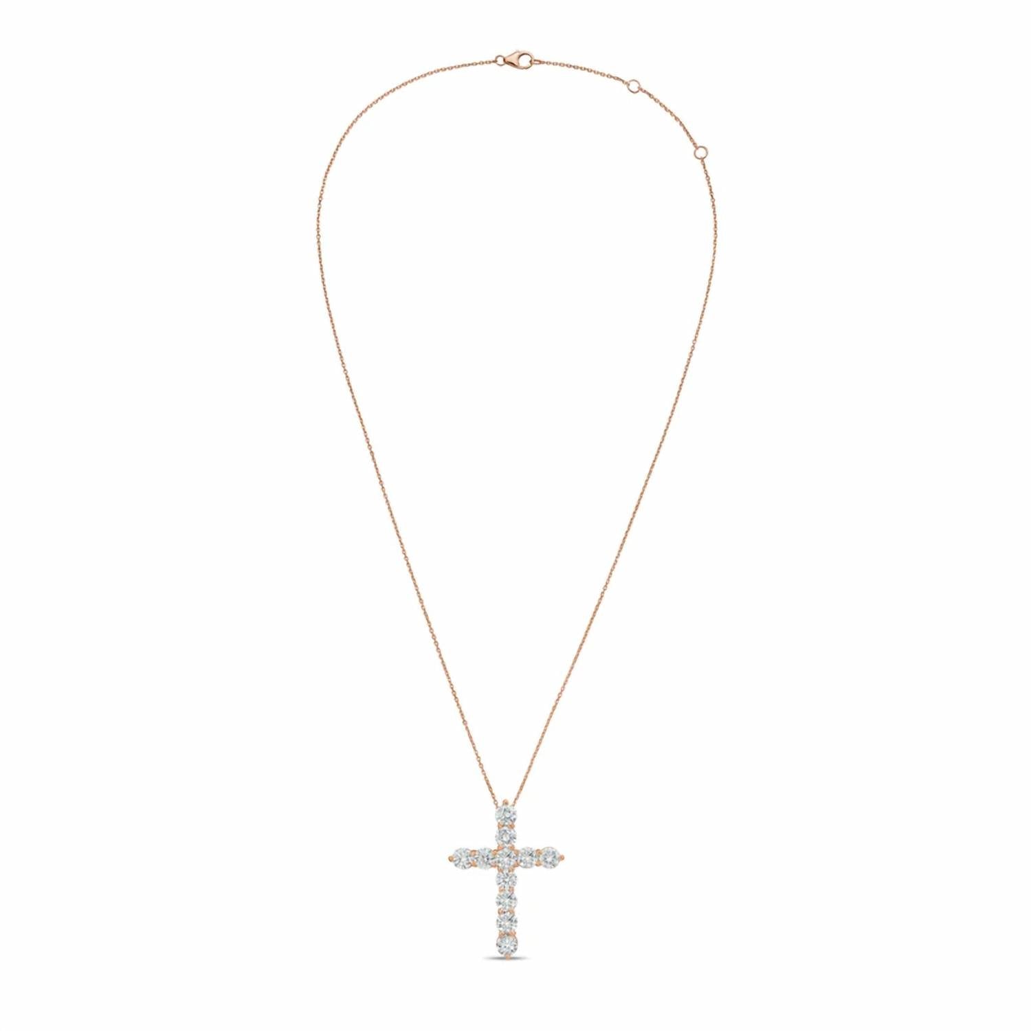 Diana M Jewels - Women's Round Lab-Grown Diamond Pendant Necklace (0.25 Ct) - Signature