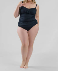La Blanca - Shirred Band Hipster Bikini Bottoms - Plus