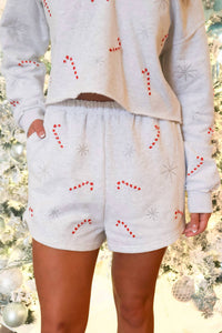 Queen Of Sparkles - Candy Cane & Snowflake Short