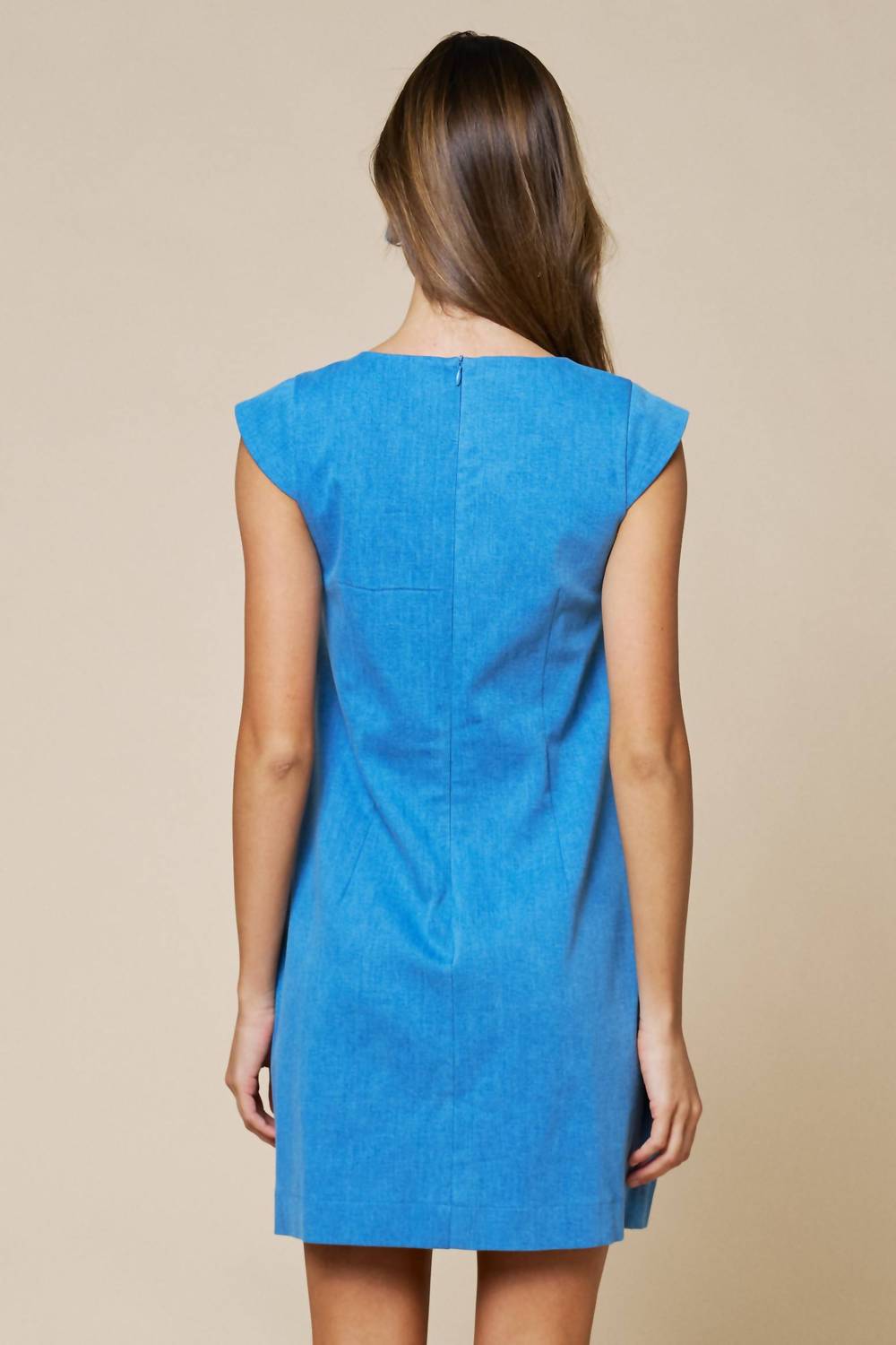 Lalavon - Embellished Bead Sleeveless Dress