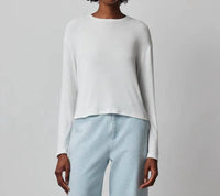 Atm - Modal Rib Long Sleeve Boxy Tee
