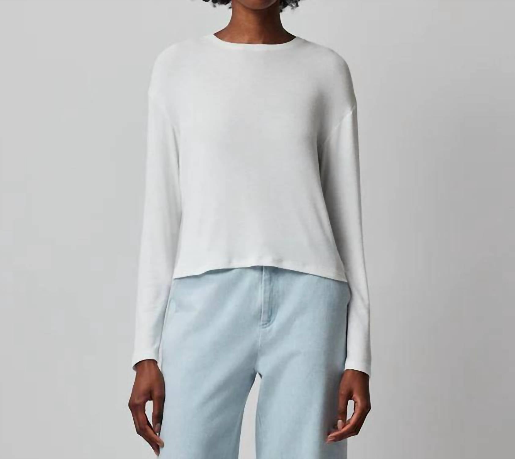 Atm - Modal Rib Long Sleeve Boxy Tee