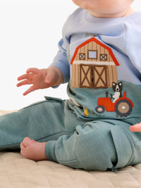 Purebaby - Baby Cotton Farm Life T-shirt And Trouser Set