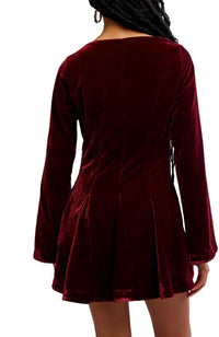 Free People - Linney Velvet Mini Dress