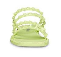STEVE MADDEN Women's Skyler Strappy Slide Sandal in lime - women's sandal - alternate view