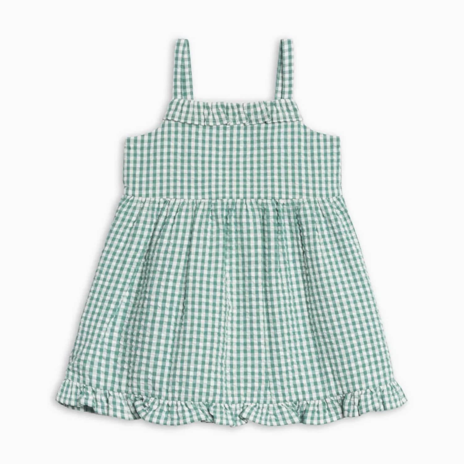 Colored Organics - Girl's Juliette Seersucker Tank Dress