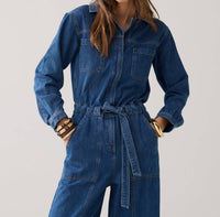 summum Denim Jumpsuit in blue - women's pants - view 4