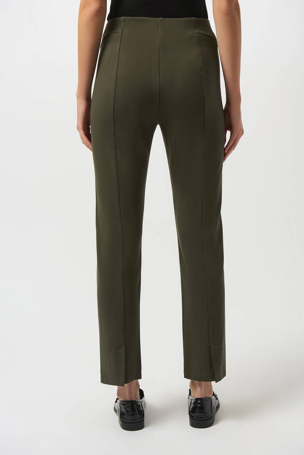 Joseph Ribkoff - Back Slit Pull On Slim Ankle Pants