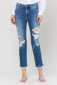 Vervet By Flying Monkey - Jackie Distressed Slim Fit Jeans