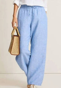 TOMMY BAHAMA Two Palms Easy Pants in buccaneer blue - women's pants - detail view