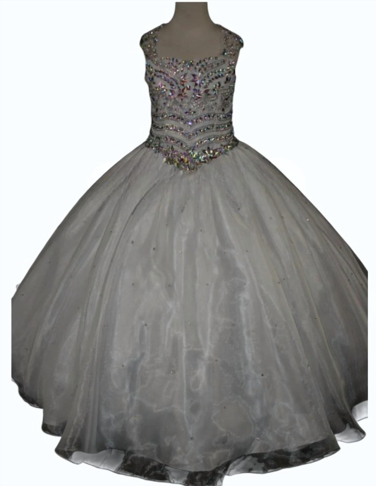 Little Rosie - Girl's Glitz Long Pageant Dress