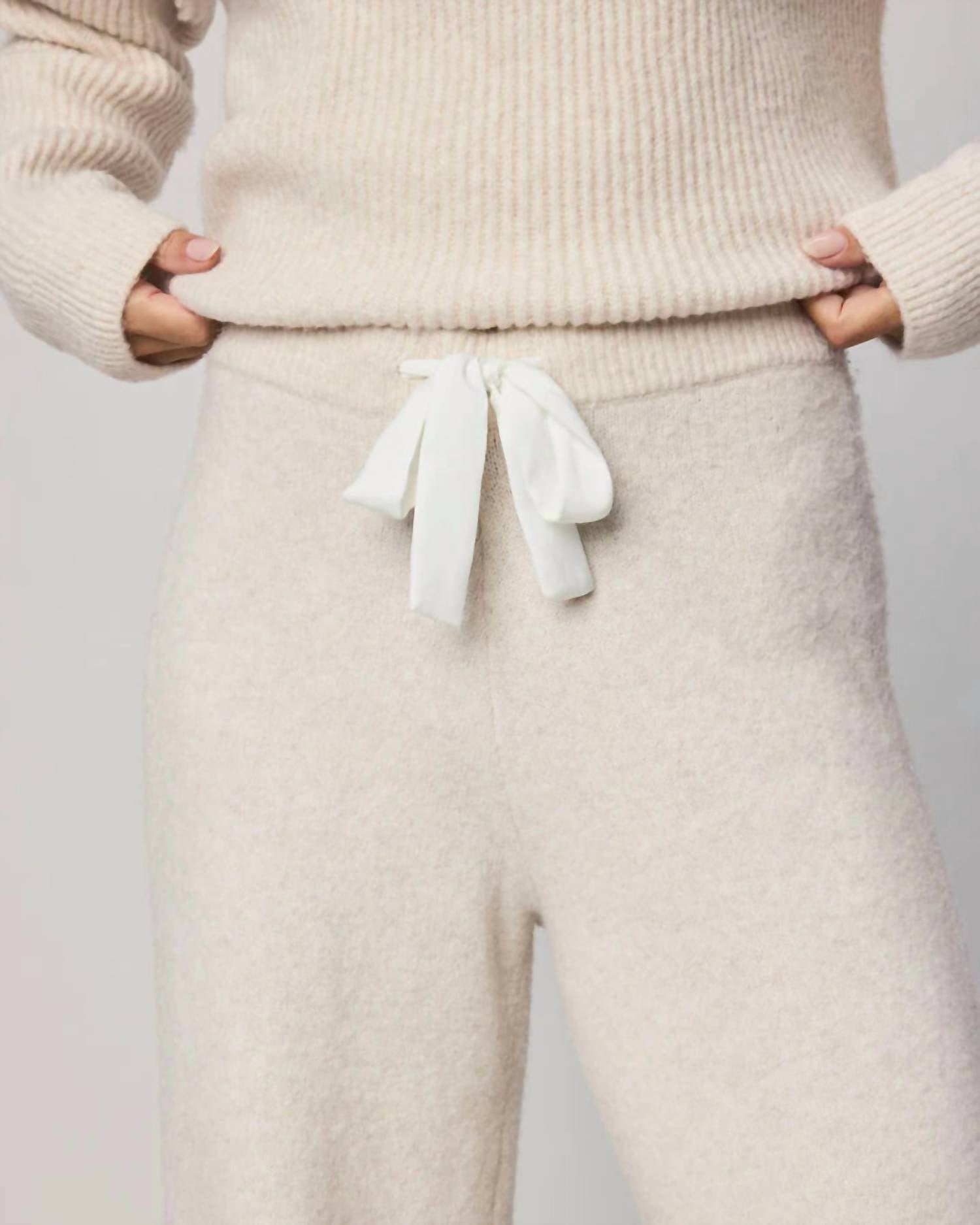 Splendid - Stassi Satin Tie Sweater Pant