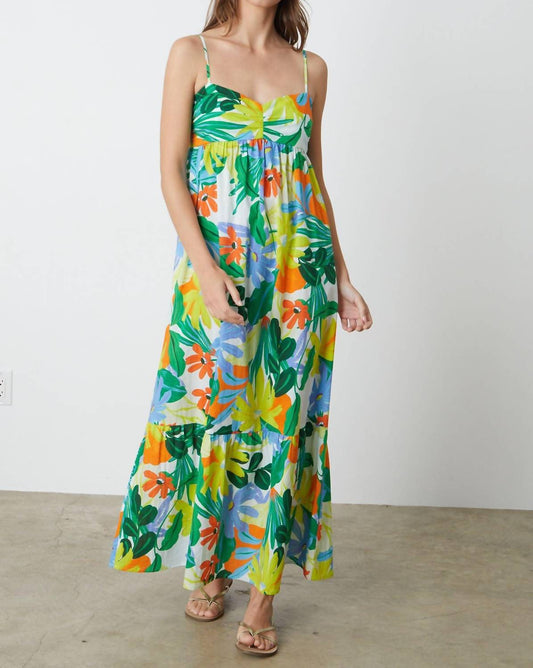 Kayla Printed Cambric Maxi Dress