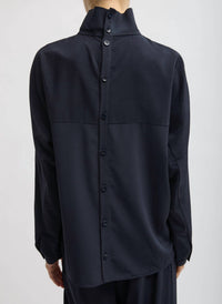 Tibi - Dolman Sleeve Funnel Neck Top
