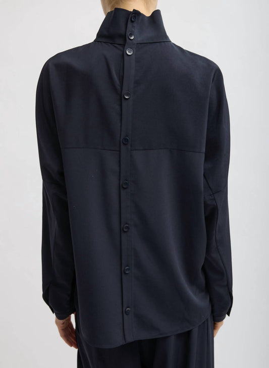 Tibi - Dolman Sleeve Funnel Neck Top