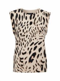 Sanctuary - Fuzzy Leopard Shell Top