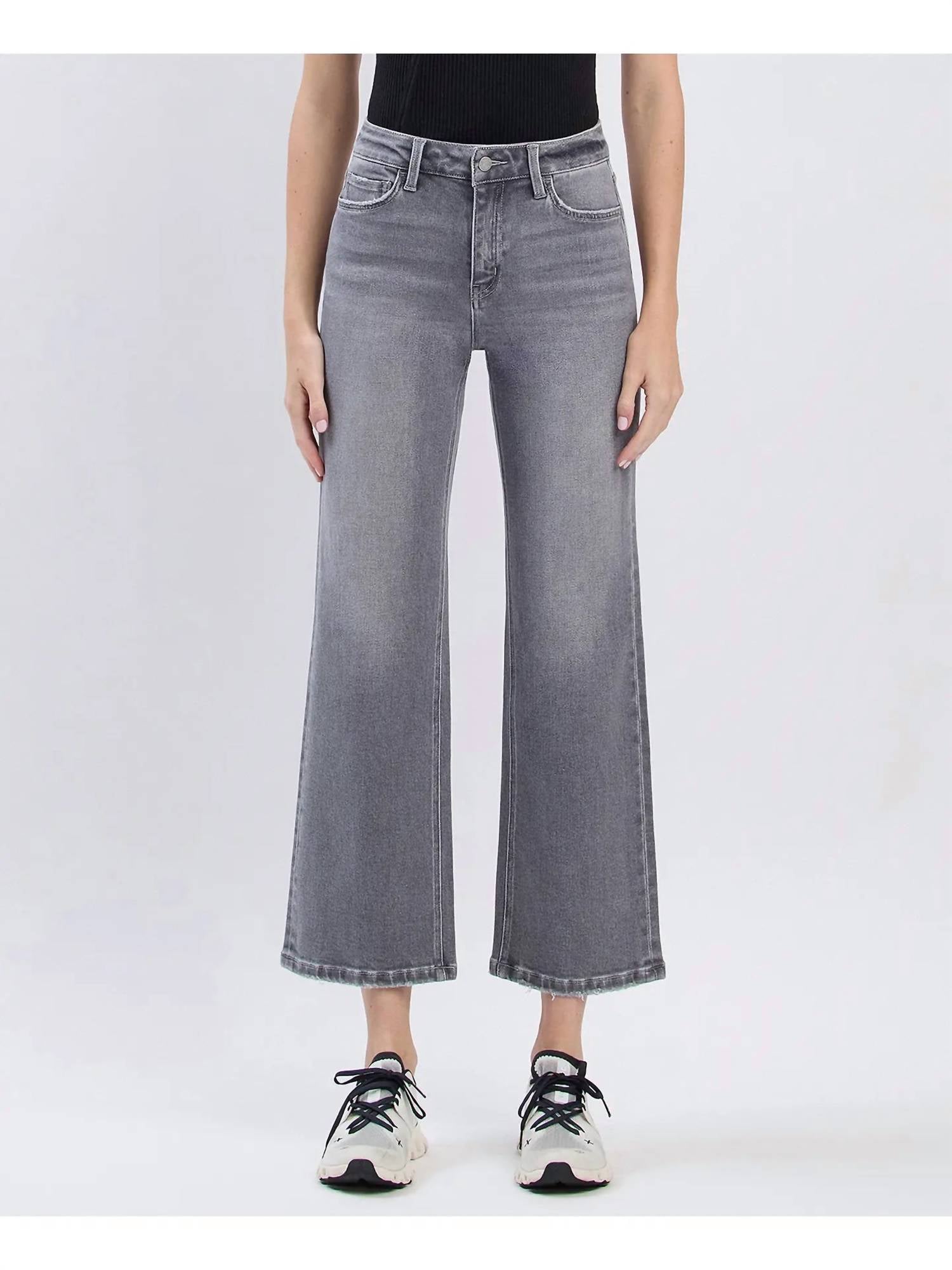 Vervet By Flying Monkey - High Rise Ankle Slim Wide Leg Jeans