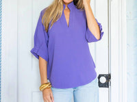 Caryn Lawn - Caroline Waffle Top