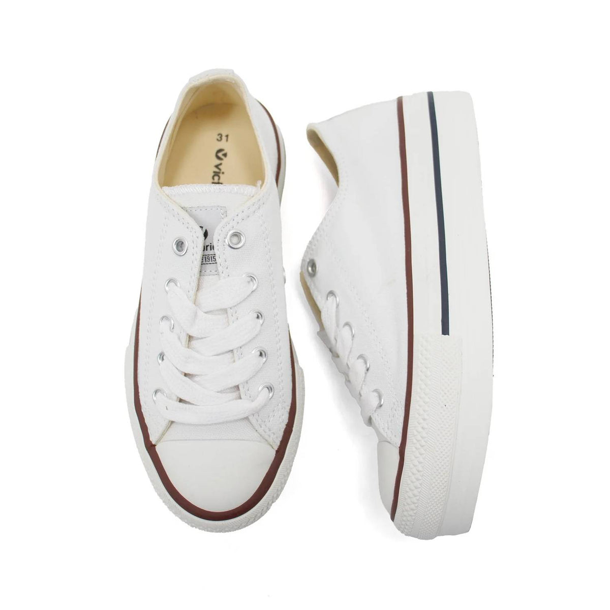 Victoria - Girls' Tribu Canvas Platform Trainers Shoes