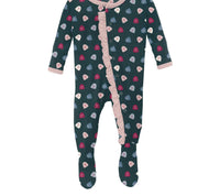 Kickee - Kids' Ruffle Footie with Snaps