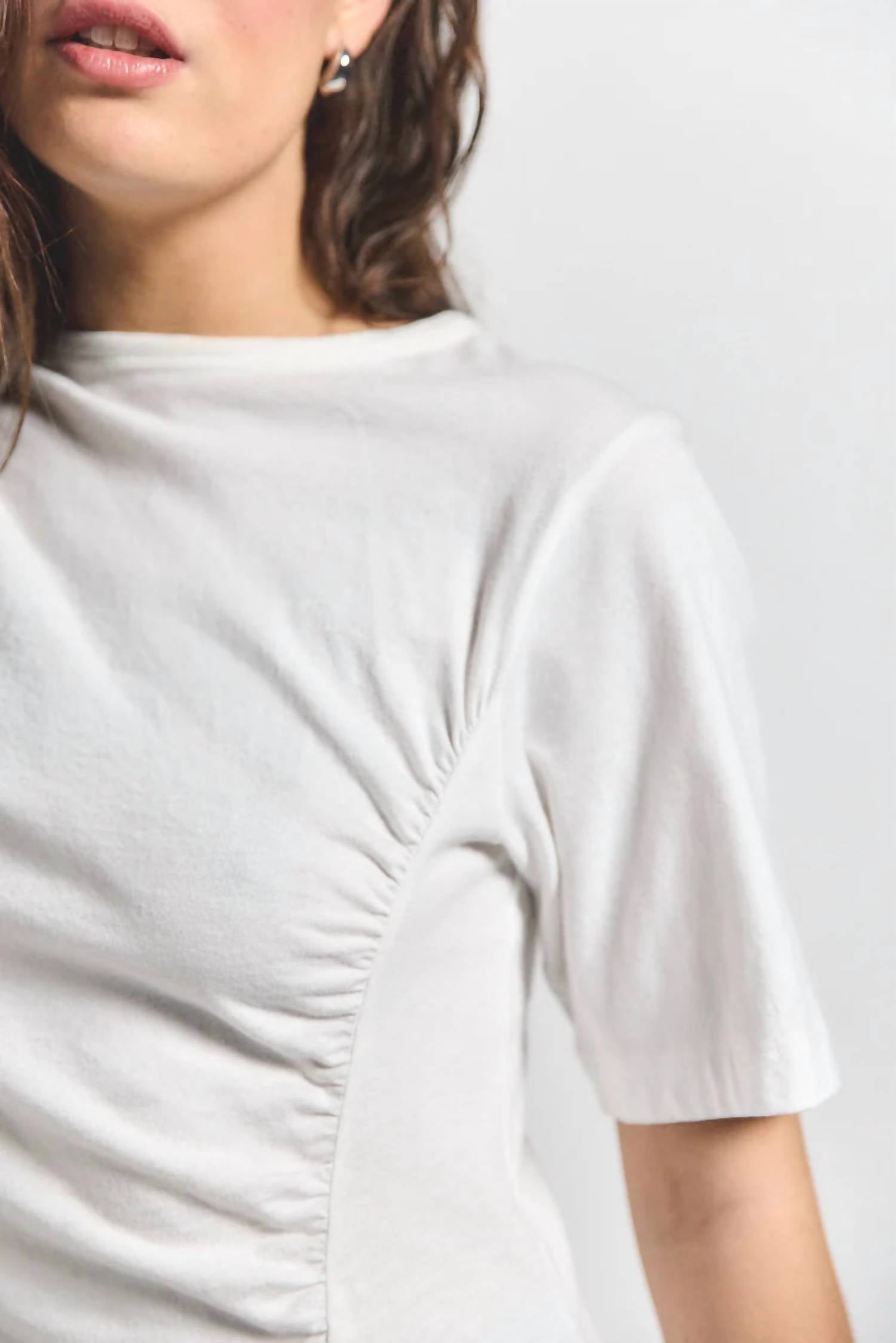 Derek Lam 10 Crosby - Frederic Ruched Short Sleeve Tee
