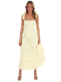 One & Only - Flutter Away Ruffle Tiered Dress