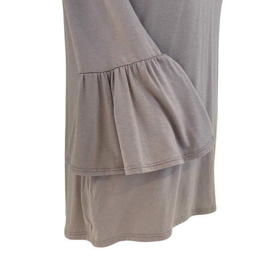 M.Rena - Womens V-neck Bell Sleeve Top