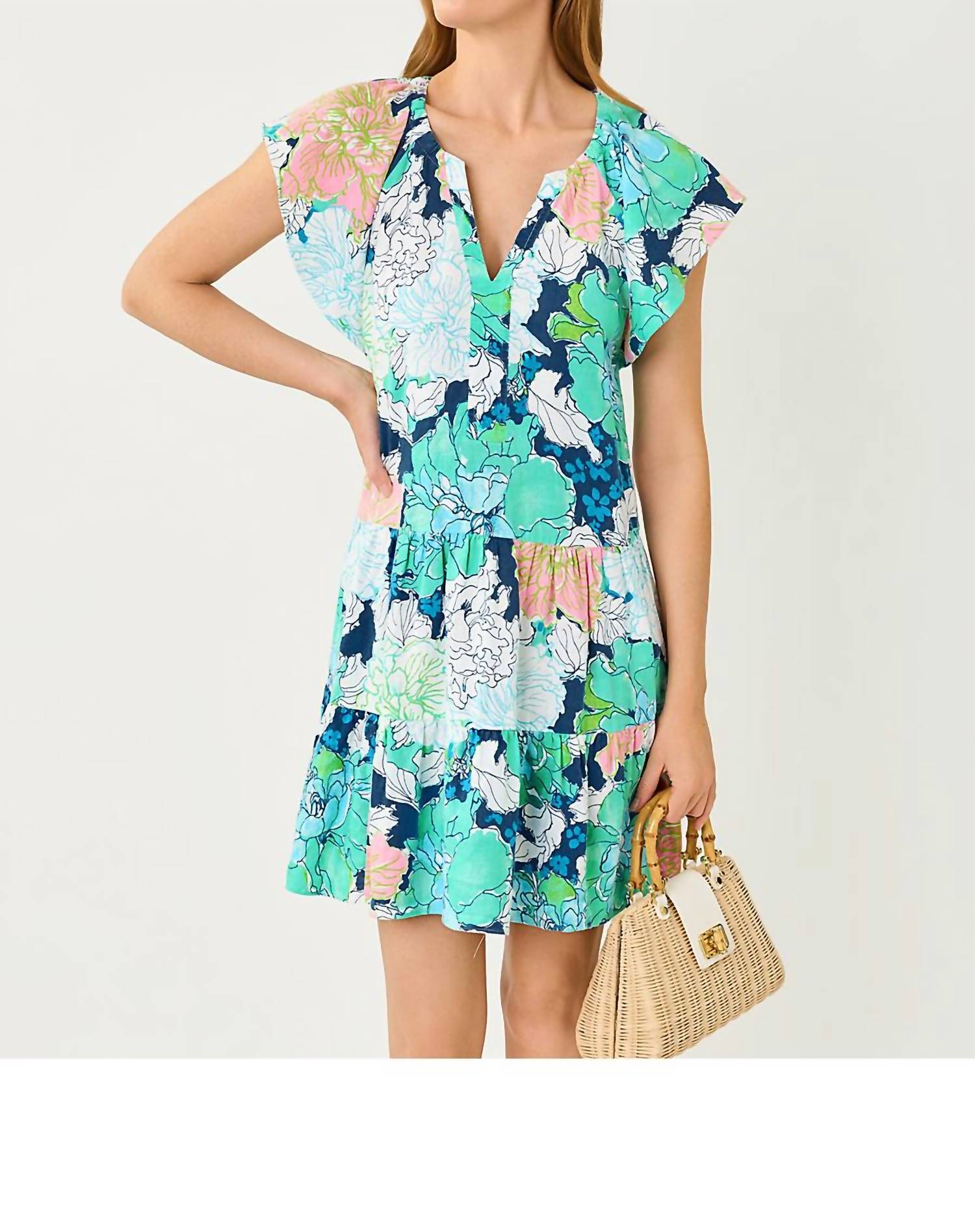 Lilly Pulitzer - Norella Flutter Sleeve Linen Dress