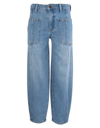 Edyson - Alex Straight Taper Leg Front Patch Pocket Jeans
