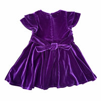 Florence Eiseman - Girls Bow Stretch Velvet Dress