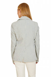 Dolce Cabo - Striped Seersucker Blazer