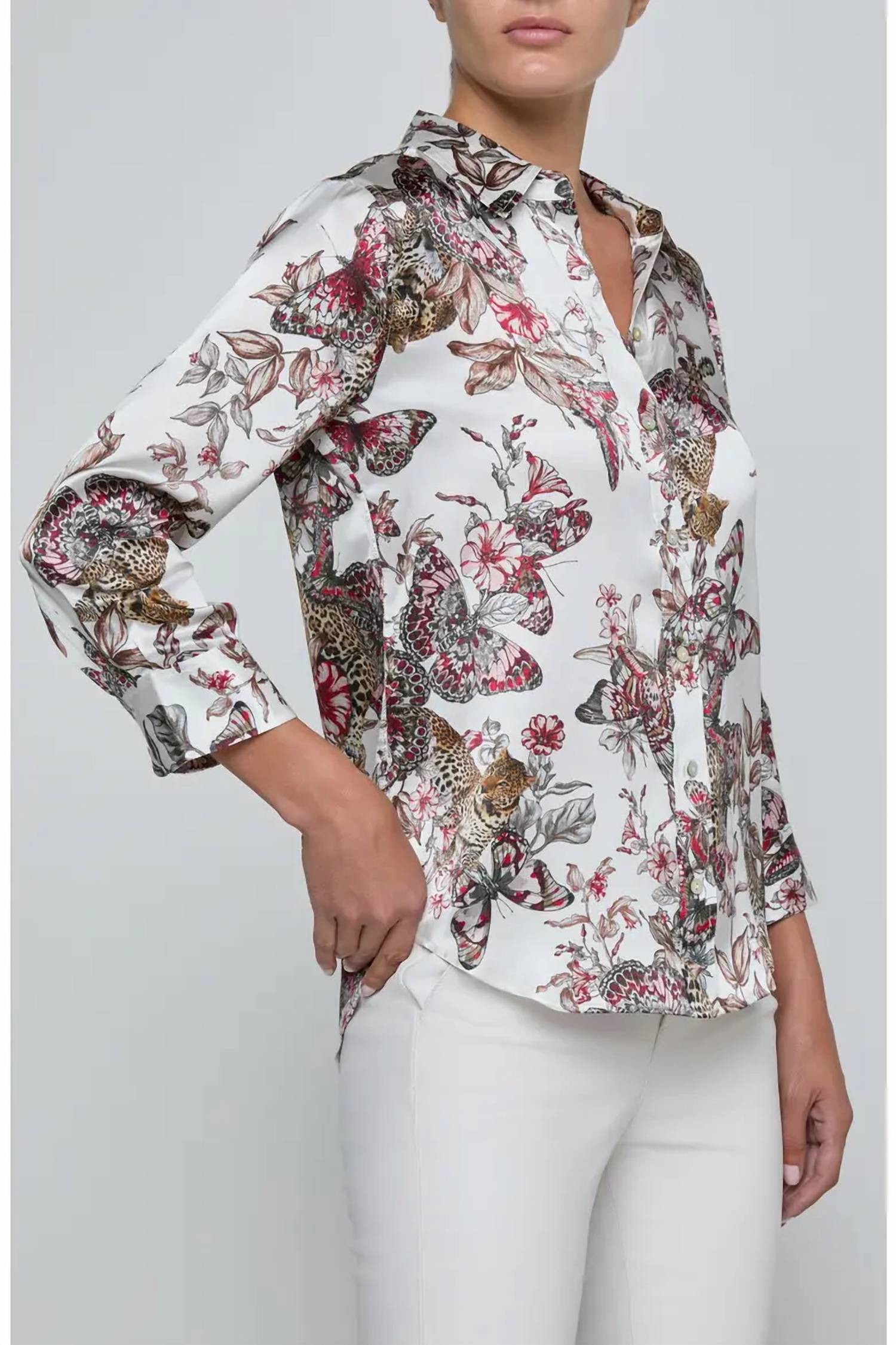 L'Agence - Dani 3/4 Sleeve Blouse