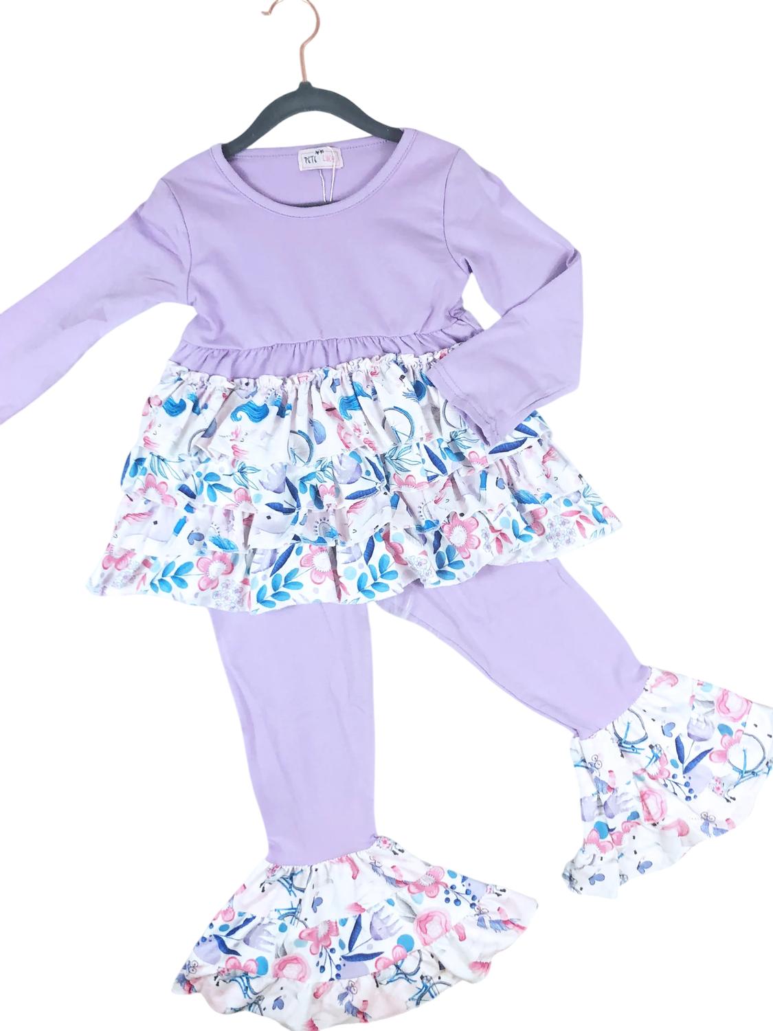 Pete + Lucy - Girls Bike Pant Set