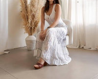 Young Threads - The Desert Wanderer Mixed Texture Tiered Palazzo Pant