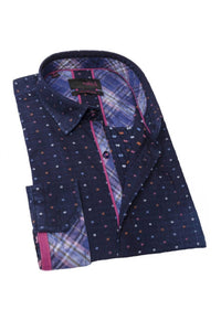 Eight X - Denim Wash Fill Coupe Button Down Shirt