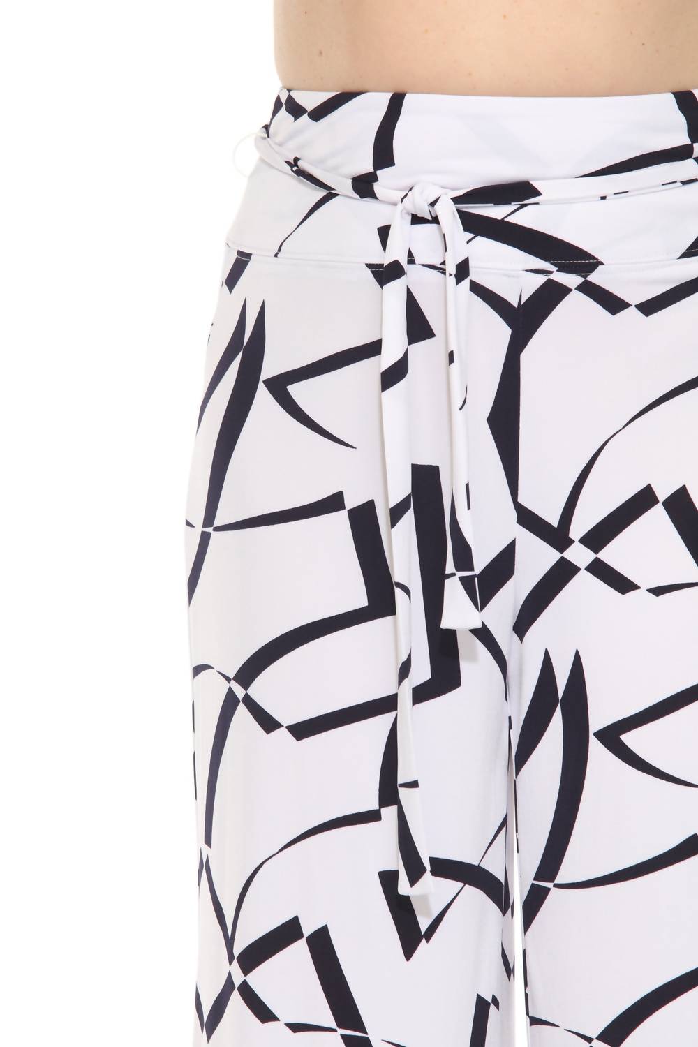 Joseph Ribkoff - Geometric Belted Wide Leg Pants