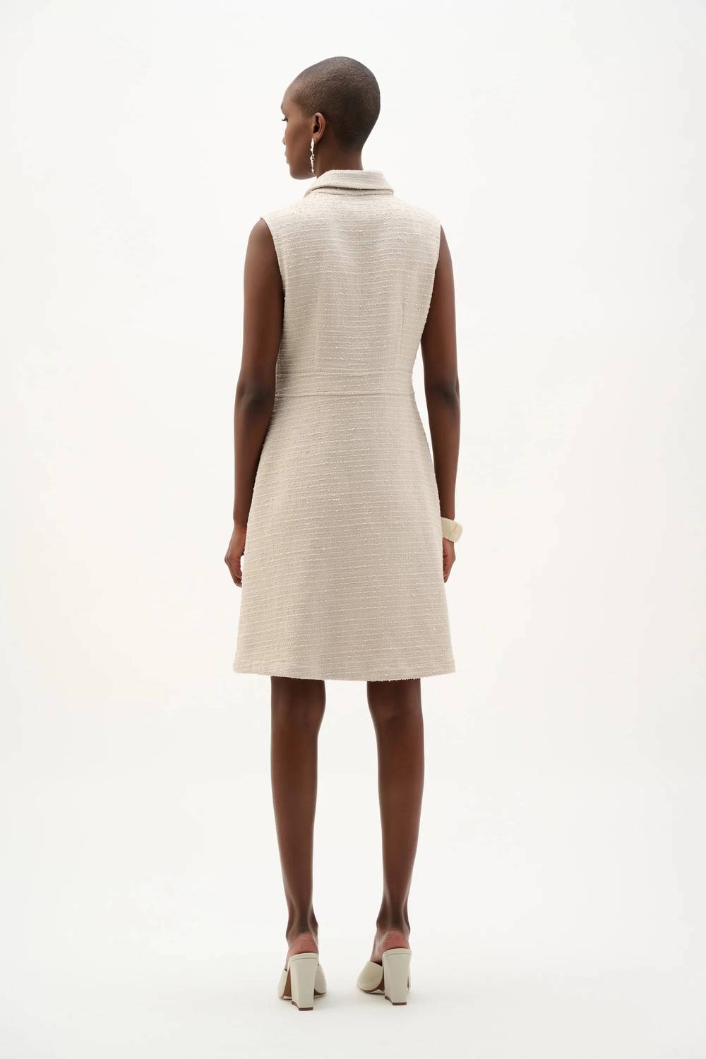 Joseph Ribkoff - Zip Front Bouclé A-line Dress