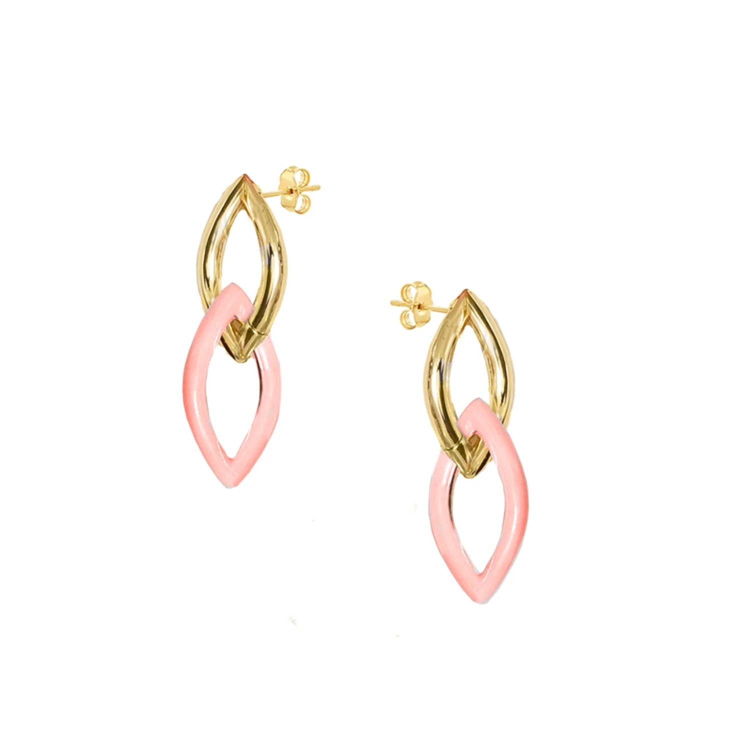 Adriana Pappas - Women's Enamel Link Earrings