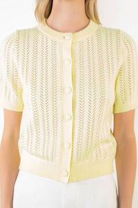 Thml - Short Sleeve Knit Cardigan