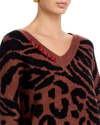 Vintage Havana - Mia Wild V-neck Sweater
