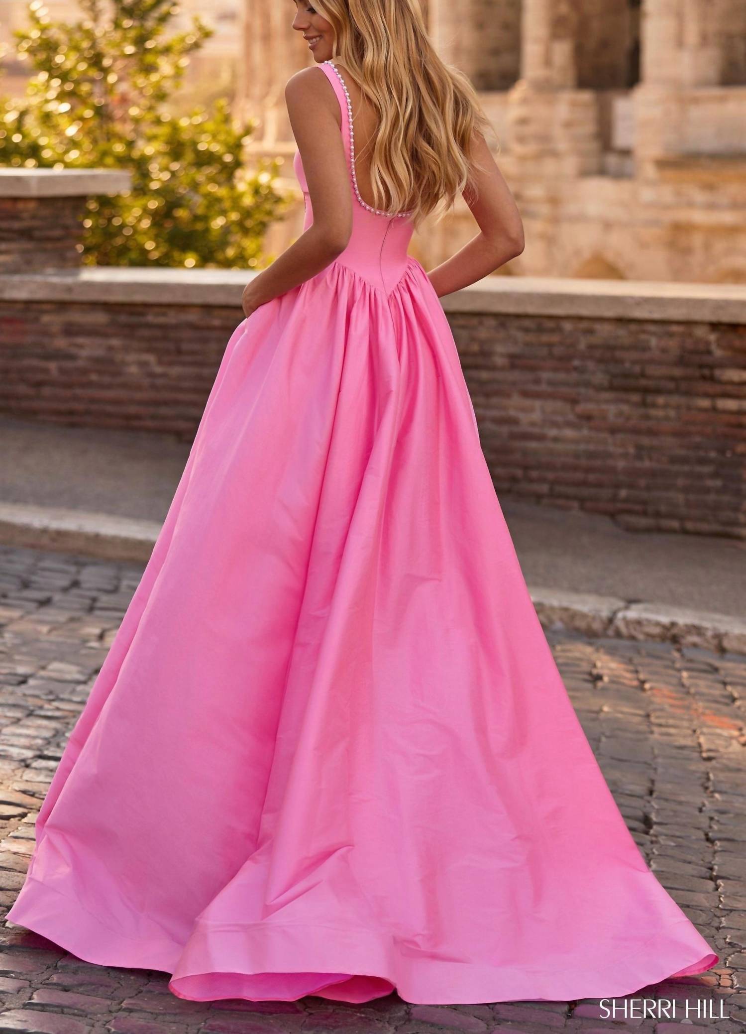 Sherri Hill - A-line Gown With Corset Bodice