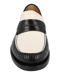 Salvatore Ferragamo Men's Fillmore Embossed Moccasin Loafers in black - women's flats - view 4
