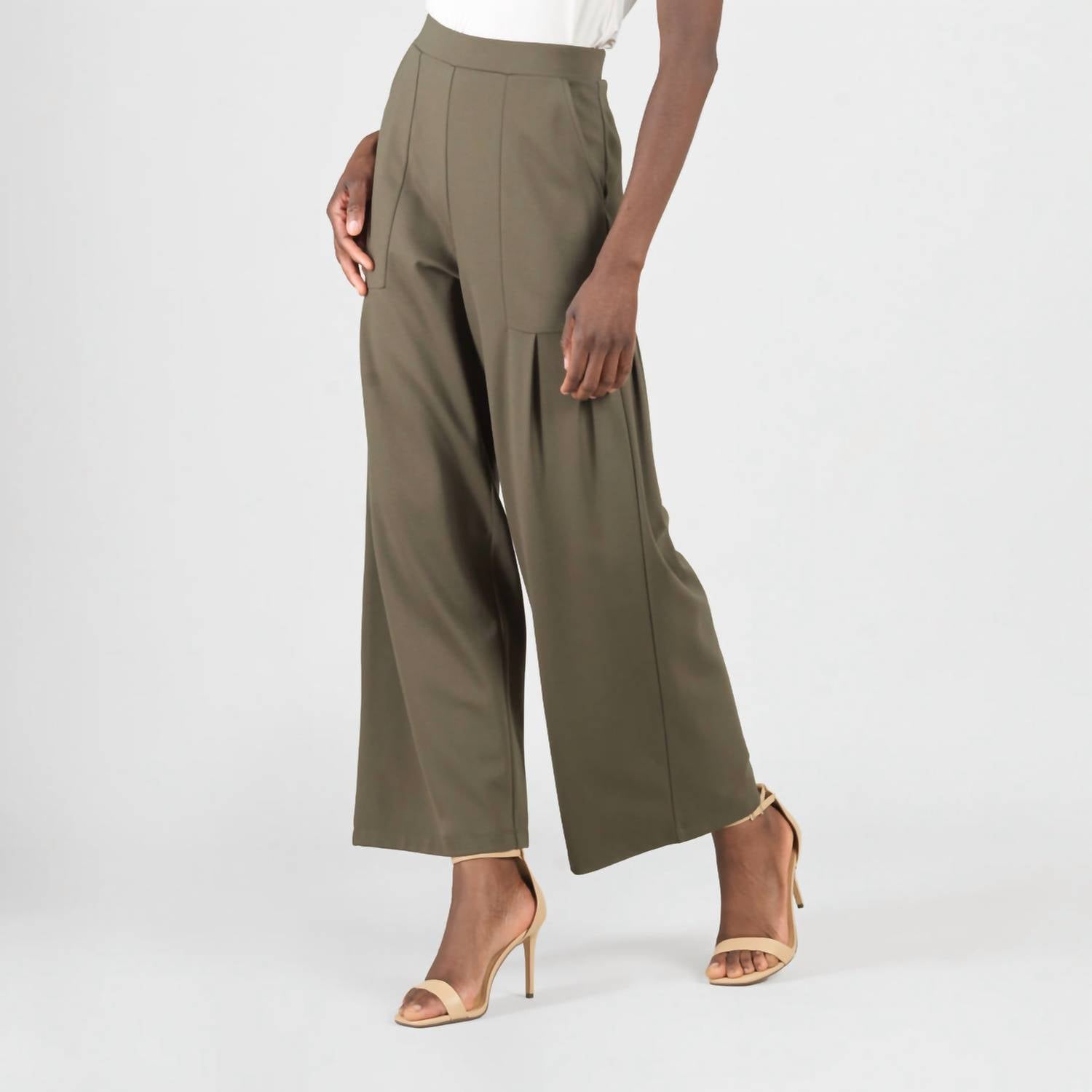 Clara Sun Woo - Knit Pants With Pleated Pockets