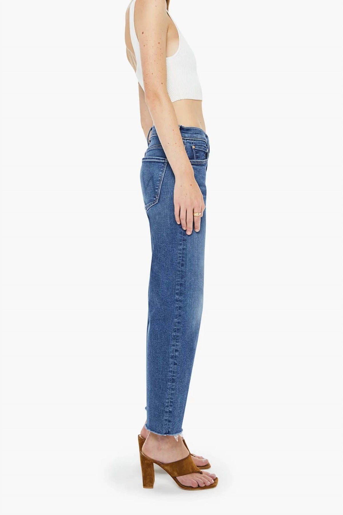 Mother - Newbie Ankle Fray Jean