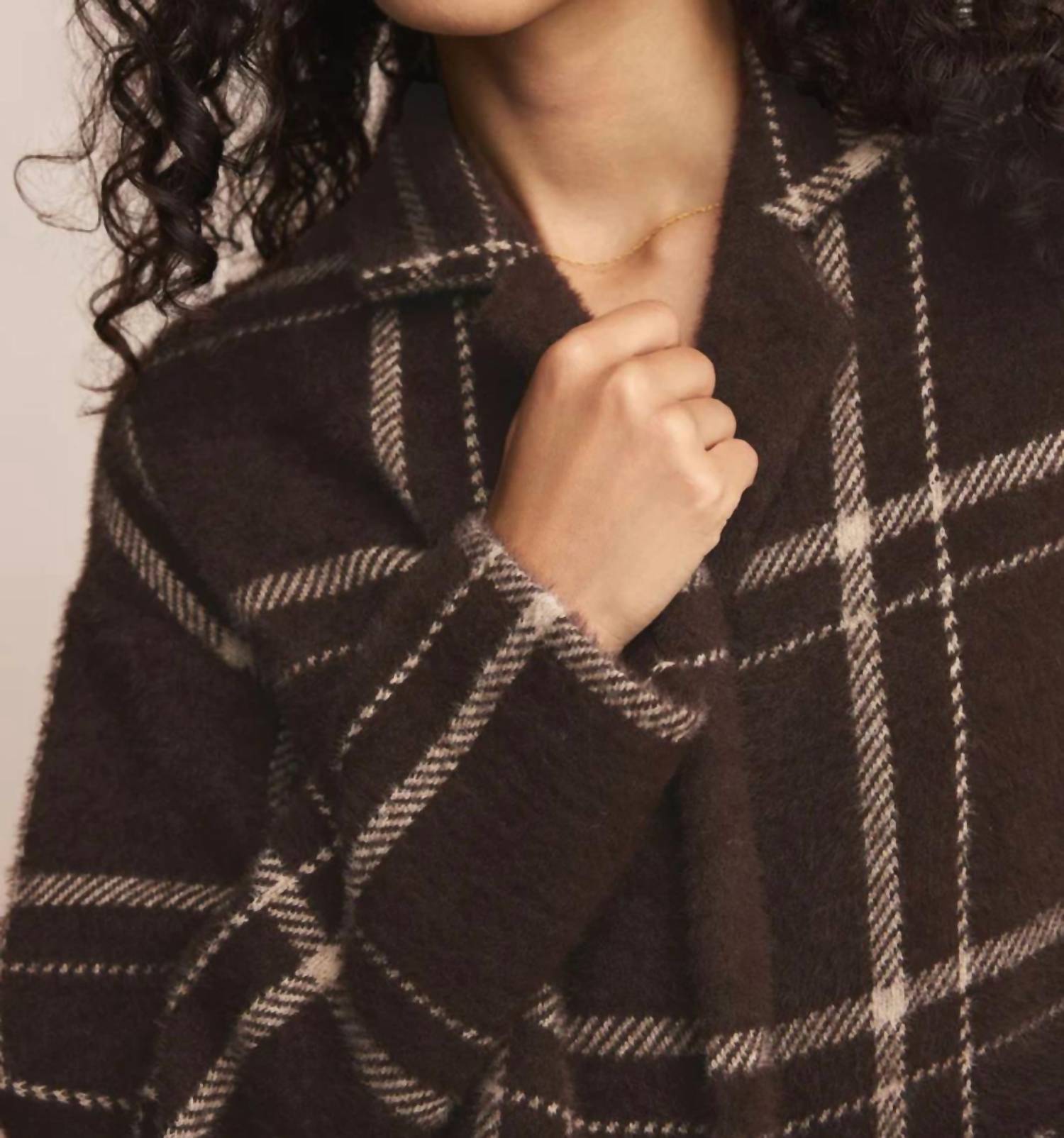 Z Supply - Long Plaid Knit Coat